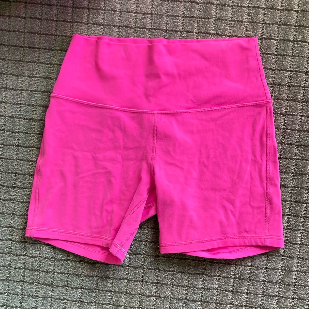 Lululemon Align High Rise Short (4") Hot pink